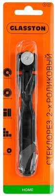 Стеклорез 2-х роликовый пластмассовый HOME (Балаково) DOMART; 11614855