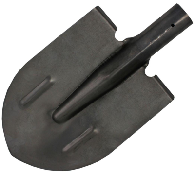 Лопата штыковая 215х394мм из рельсовой стали чёрная с ребрами жесткости, тулейка d-40мм МШЗ ЛШТ-215394ЧР); УТ-00000022