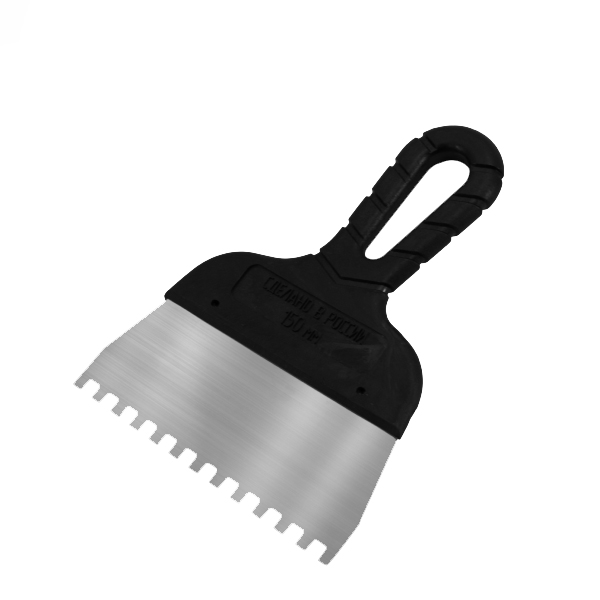 Шпатель Black Edition стальной с зубьями 6*6 мм, длина 300 мм 311-2300; 11606371