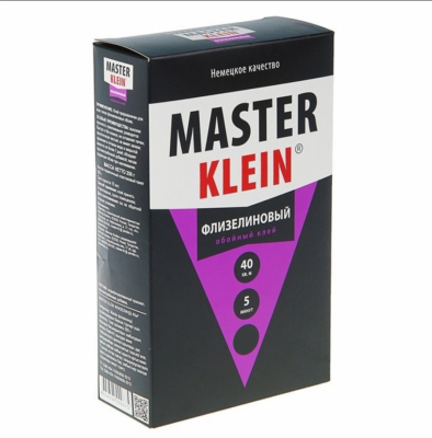 Обойный клей MASTER KLEIN для флизелиновых обоев жесткая пачка