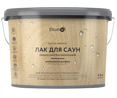 Лак для саун 2,5 л Elcon  00-00750087; 11613532