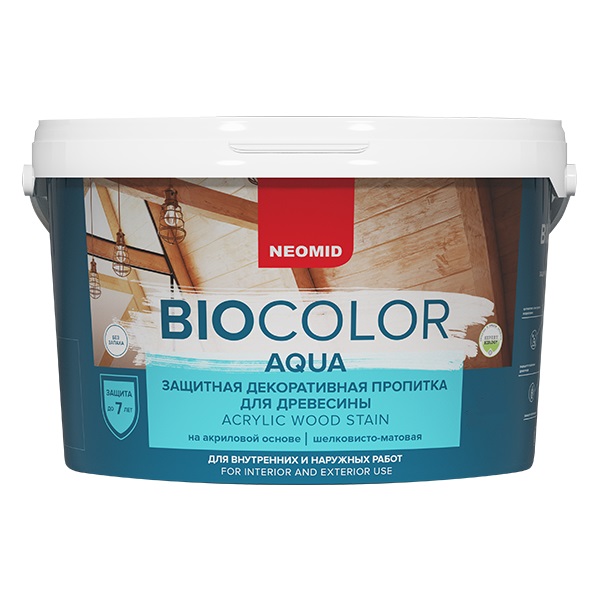 Защитный состав для дерева NEOMID BIO COLOR aqua Еловый лес  0,9л;  11594915