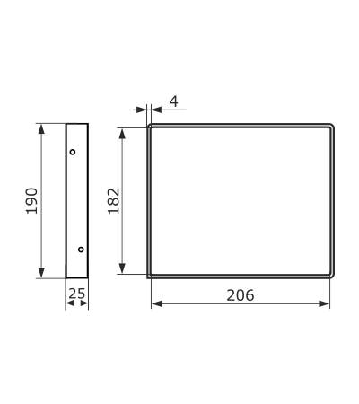 Кронштейн LOFT 200 мод.7 черный  DOMART; 11606672