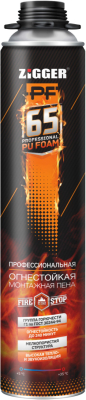 Пена профессиональная огнестойкая 65л 750мл/910гр FIRESTOP ZIGGER PF 01-03-47; 11614211