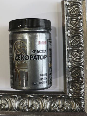Краска декоратор акриловая PALIZH №182 темное серебро, 0,25 кг; 11605997