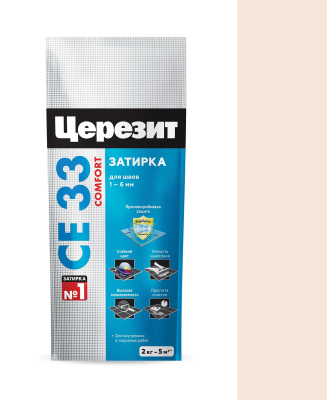 Затирка CERESIT СЕ33 S  №40 жасмин 2-5мм 2кг  790888; 11588338