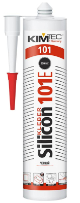 Герметик силиконовый KIM TEC 101Е, черный 280мл 02-01-44; 11613380