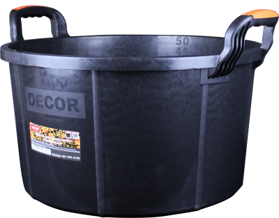 Ведро 50л усиленное морозостойкое для сухих смесей ручка 2К DЕCOR  633-2150;  11613642