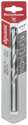 Сверло по металлу ЦХ 12,0х151мм, HSS-G Р6М5, 1шт/уп RENNBOHR DYNAMIC CARD (675120); 11614159