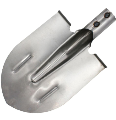 Лопата штыковая 215х394мм из рельсовой стали с ребрами жесткости, тулейка d-40мм МШЗ (ЛШТ-215394РС); УТ-00000021