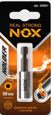 Держатель для бит Е6,3 50мм, 1шт NOX (350551); 11613987