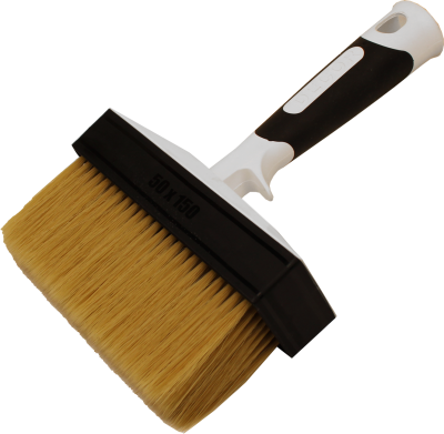 Кисть Black White ракля 40х140 мм, светлая щетина, 2К ручка  820-140 DECOR; 11613276