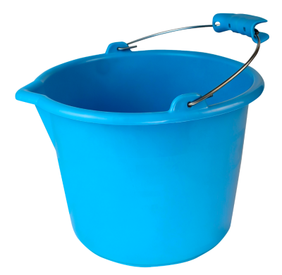 Ведро 8л хозяйственное голубое DECOR 633-208; УТ-00000119
