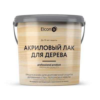 Лак акриловый для дерева 0,9л  Elcon 00-00462956; 11608320