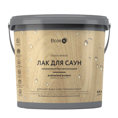 Лак для саун 0,9 л Elcon  00-00750086; 11613531