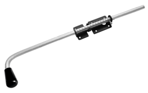 Засов с пружиной ЗСП-600 черный (Балаково) DOMART; 11598267
