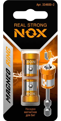 Магнитные насадки для бит, 2 шт NOX MAGNEO RING (334600-2); 11614256