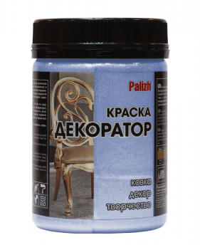 Краска декоратор акриловая PALIZH №152 голубой жемчуг, 0,25 кг; 11605826