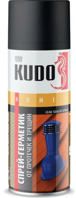 Герметизирующий спрей черный 520мл KUDO KU-H302; 11605634