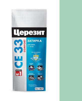 Затирка CERESIT СЕ33 S  №67 киви 2-5мм 2кг  1037568; 11588343