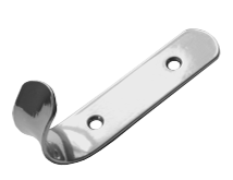 Крючок-вешалка 1-рожковый хром (Балаково) DOMART; УТ-00000065