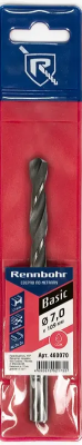 Сверло по металлу ЦХ  7,0х109мм 1шт/уп  HSS-R  Р6М5К5 RENNBOHR BASIC (460070); 11614268