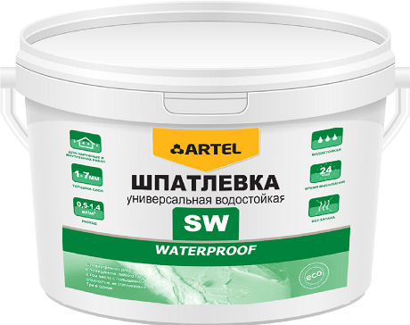 Шпатлевка Артель водостойкая универсальная 3кг  11591103