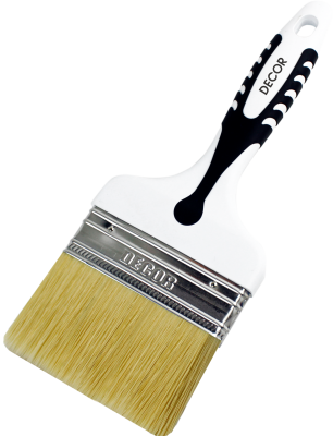 Кисть Black White универсальная 100х15мм, светлая смешанная щетина DECOR 880-100; 11606313