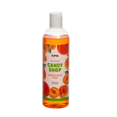 Гель для душа CANDY SHOP Абрикосовый пунш женский аромат с крышкой  0,375л; 11608869