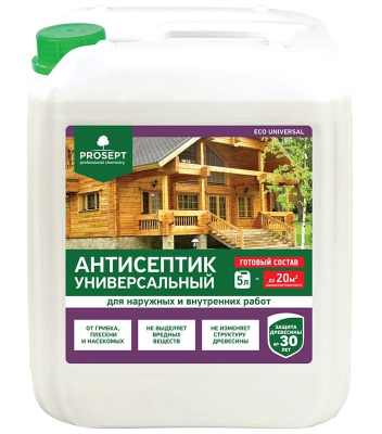 Антисептик универсальный для наружных и внутренних работ  PROSEPT ECO UNIVERSAL  готовый состав  5 л 015-5; 11609050