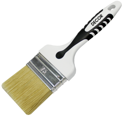 Кисть Black White универсальная 75х15мм, светлая смешанная щетина DECOR 880-075; 11606312