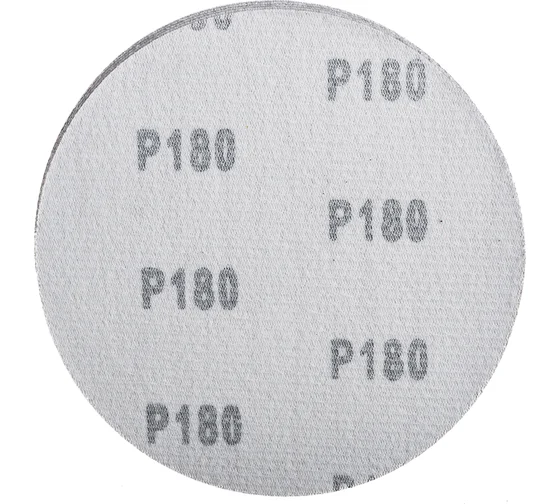 Круг абразивный 125мм, зерно 180, без отверстий Velcro, 5шт/уп Targ 663106; 11615021