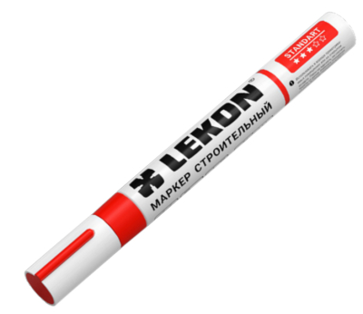 Маркер с нитроэмалью 4мм красный LEKON Standart 011104; 11614383