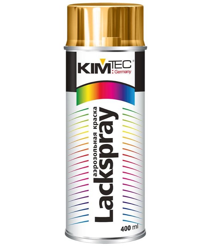 Краска аэрозольная Золото металлик 400мл KIM TEC 11-01-06; 11587809 
