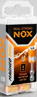 Магнитные насадки для бит, 6 шт NOX MAGNEO RING (334600); 11613999