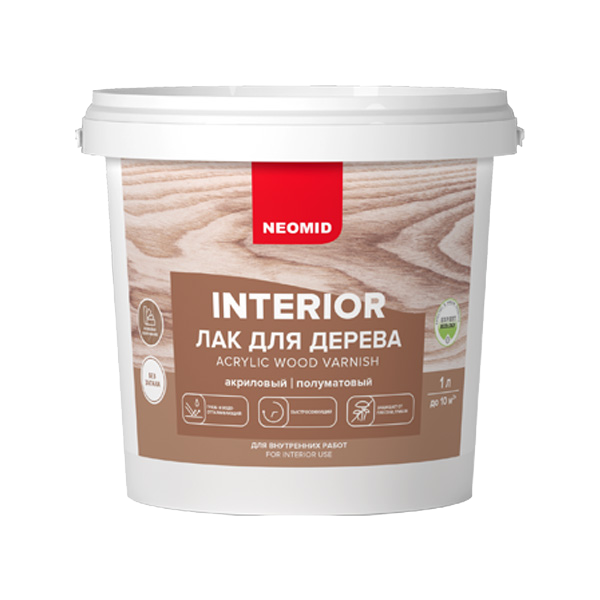 NEOMID INTERIOR Лак акриловый для дерева