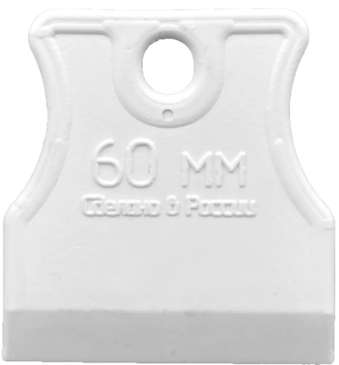 Шпатель 60мм резиновый White Edition 3080079; 11606375