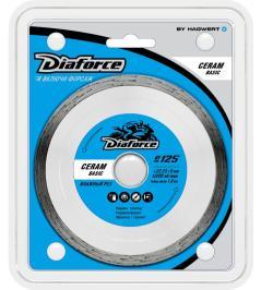 Диск алмазный 125х22,23х5x1,8 мм влажный рез DIAFORCE CERAM BASIC (513125); 11612353