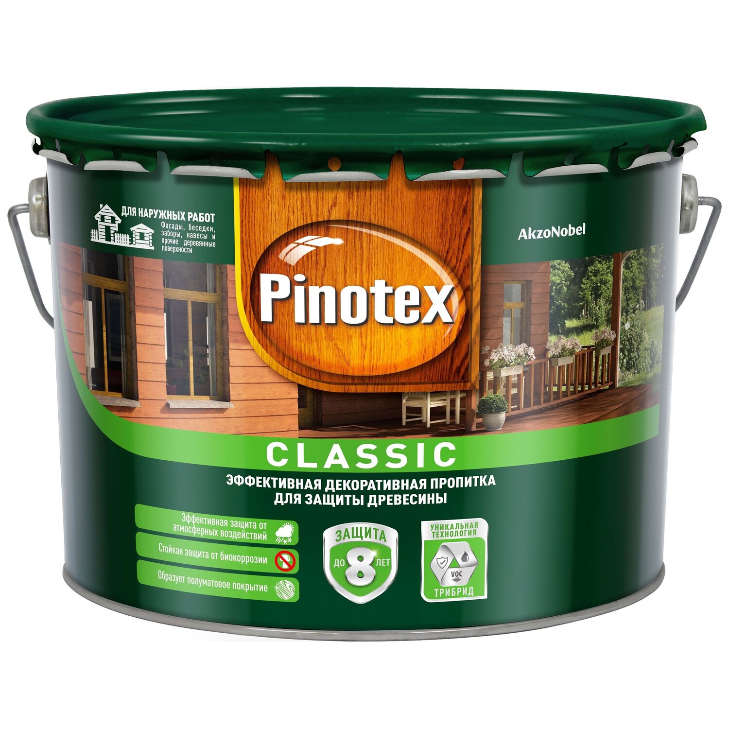 Пропитка Pinotex Classic 9 литров  светлый дуб; 11602869