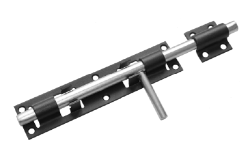 Засов дверной ЗД- 300 черный (Балаково) DOMART; 11589240