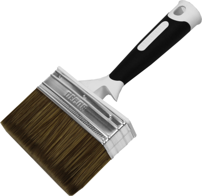 Кисть Black White для лака 125х35мм темный ворс  2К ручка  DECOR 830-135; 11613186