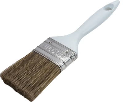 Кисть PROFI для лака 65х15мм темная щетина, пластиковая ручка DECOR 730-063; 11606426