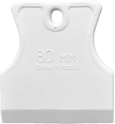 Шпатель  80мм резиновый DECOR White Edition 3080089; 11606376
