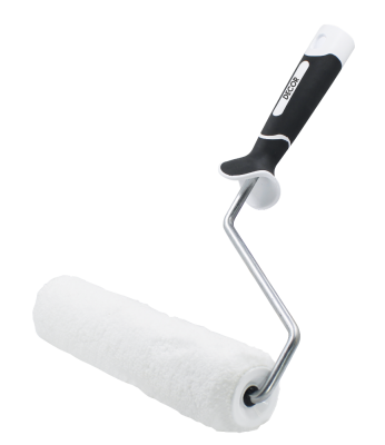 Валик микрофибра 240мм, d-42  бюгель 8 мм, ворс 10 мм с 2К ручкой DECOR BLACK WHITE 480-7240; УТ-00000101