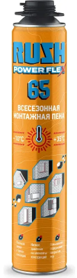 Пена монтажная профессиональная всесезонная RUSH 1000мл 65 RPP10U750; 11613973