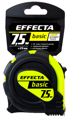 Рулетка 7.5м-25мм с магнитом  EFFECTA Basic  (577525); 11612861