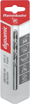 Сверло по металлу ЦХ 8,5х117мм, HSS-G Р6М5, 1шт/уп RENNBOHR DYNAMIC CARD (675085); 11614518