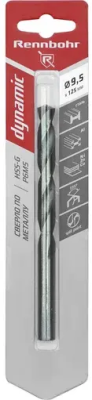 Сверло по металлу ЦХ 9,5х125мм, HSS-G Р6М5, 1шт/уп RENNBOHR DYNAMIC CARD (675095); 11614563