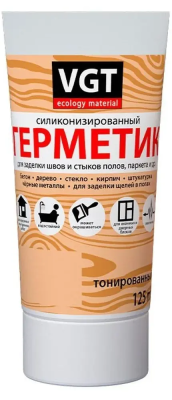 Герметик силиконизированный бук 0,16кг туба с носиком VGT 33669; 11614172