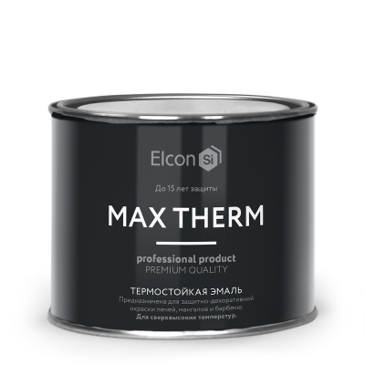 Эмаль термостойкая Elcon Max Therm  желтая 400 градусов (0,4кг) 00-00002919; 11608781